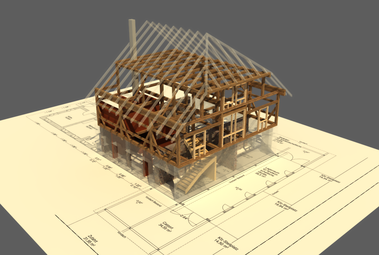 Modell Holz Haus